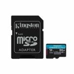 Micro SD Memory Card with Adaptor Kingston SDCG3/64GB 64 GB