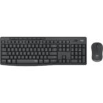 Keyboard and Wireless Mouse Logitech MK295 Black Spanish Qwerty QWERTY