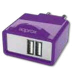 Powerbank approx! APPUSBWALL21P Purple